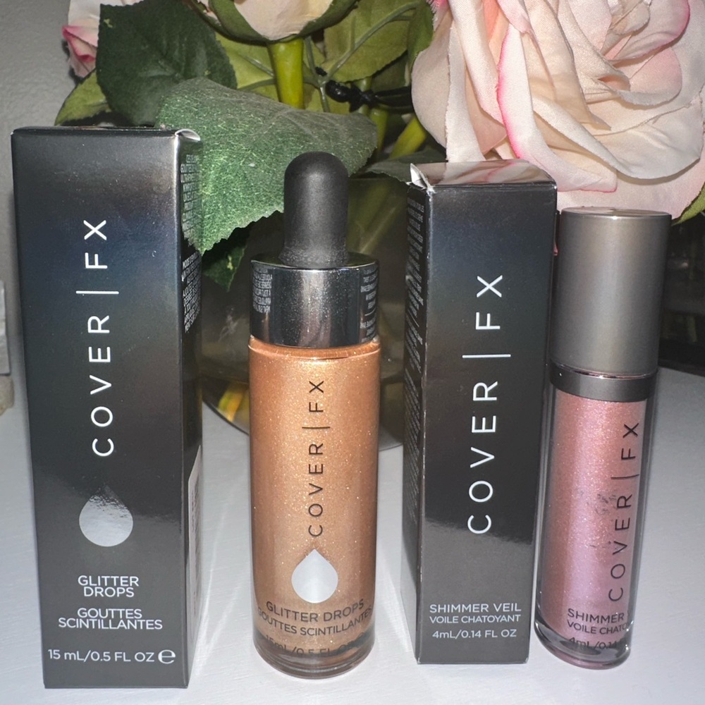 Cover Fx Glitter Drops and Shimmer Veil -New in box